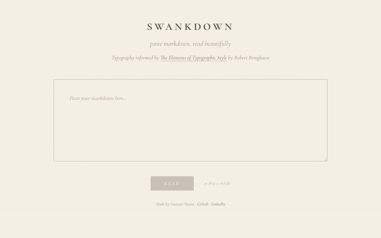 Swankdown screenshot